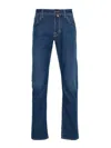 Jacob Cohen Bard Limited Edition Mid-rise Slim-fit Jeans In Azul
