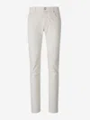 Jacob Cohen Scott Light Grey Cotton Pants In Beige