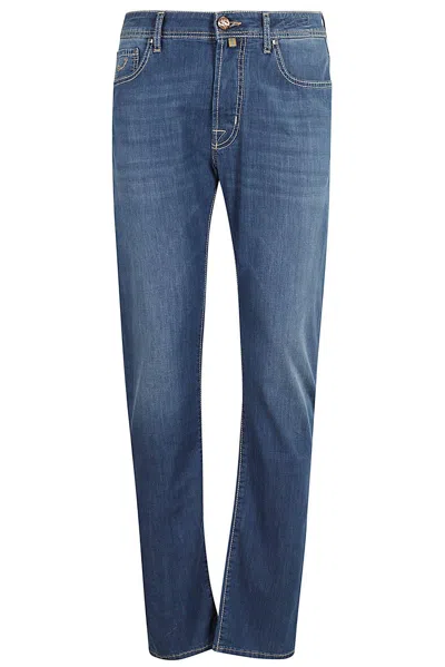 Jacob Cohen Slim Fit Jeans In Blu Denim