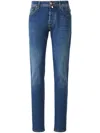 Shop Jacob Cohen Slim Fit Jeans In Blue