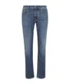 Jacob Cohen Five-pocket Denim Trousers Featuring Belt Loops In Blue