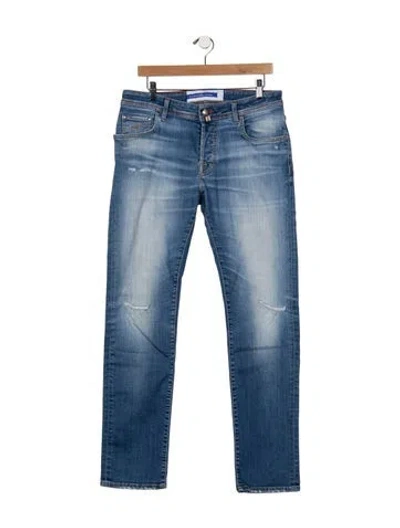Pre-owned Jacob Cohen Slim Fit Jeans In Blue