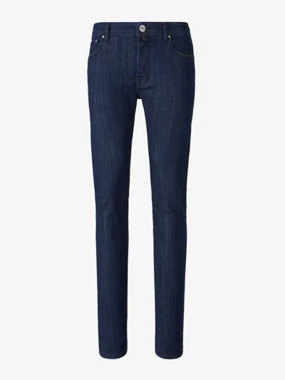 Jacob Cohen Slim Fit Jeans In Denim Dark Blue