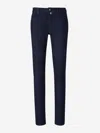 Jacob Cohen Bard Logo Patch Slim-fit Jeans In Denim Dark Blue