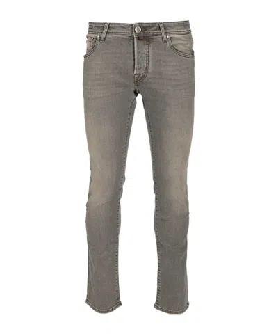 Jacob Cohen Slim Fit Jeans In Gray