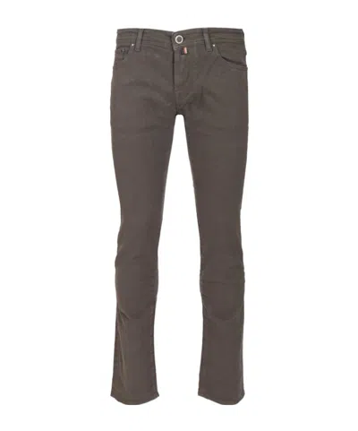 Jacob Cohen Slim Fit Jeans In Gray