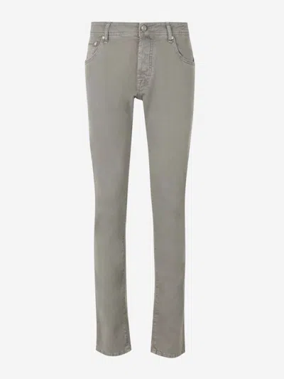 Jacob Cohen Slim Fit Jeans In Grey
