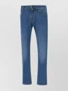 Jacob Cohen Blue Jeans With Logo Patch On The Back