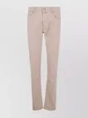 Jacob Cohen Embroidered-pocket Trousers In Neutral