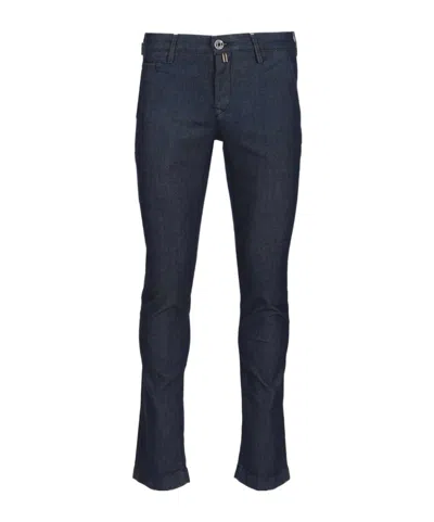 Jacob Cohen Slim Fit Trousers In Blue