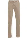 Jacob Cohen Straight Leg Twill Trousers With Multiple Pockets In Grey
