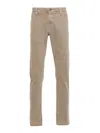Jacob Cohen Slim Fit Trousers Belt Loops In Grey