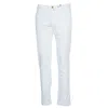 Jacob Cohen Slim-fit White Bobby Jeans With Gold Button Closure