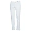 Jacob Cohen Slim-fit White Bobby Jeans With Gold Button Closure