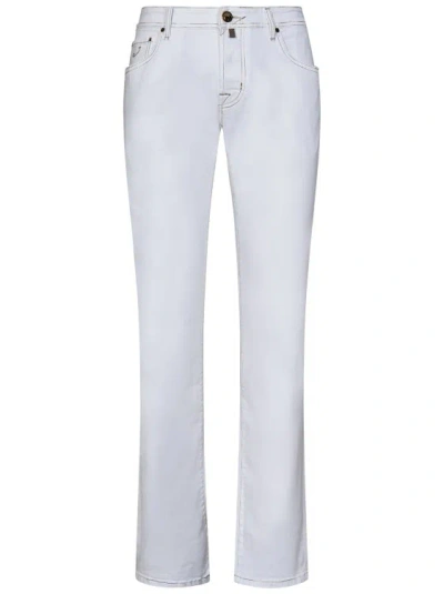 Jacob Cohen Slim-fit White Super Stretch Cotton Denim Jeans
