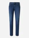Jacob Cohen Embroidered-patch Slim-fit Jeans In Multi