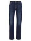 Jacob Cohen Slim Jeans With Back Patch Pockets In Blue