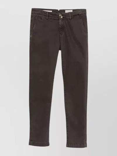 Jacob Cohen Slim-fit Straight-leg Denim Trousers In Brown