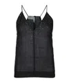 Jacob Cohen Studded Thin Strap Camisole In Black