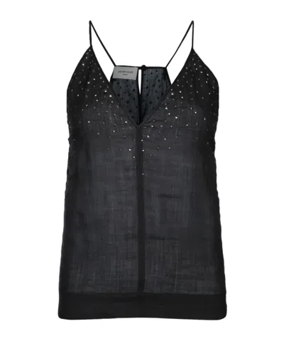 JACOB COHEN JACOB COHEN EMBELLISHED MOUSSELINE TOP