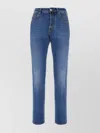 Jacob Cohen Stitched Denim Trousers Featuring Belt Loops In Blue