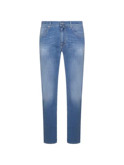 Jacob Cohen Straight Leg Jeans In Blue