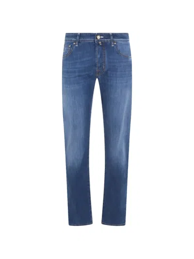 Jacob Cohen Straight Leg Jeans In Blue