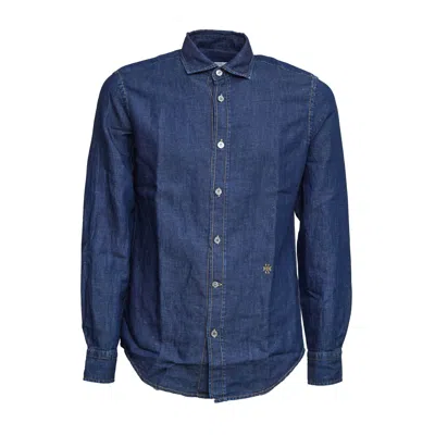 Jacob Cohen Stone Chambray Regular Fit Shirt In Blue