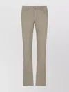 Jacob Cohen Straight Cotton Pants Belt Loops In Neutral