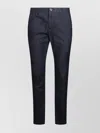 Jacob Cohen Straight Cut Trousers With Front And Back Pockets In Blue