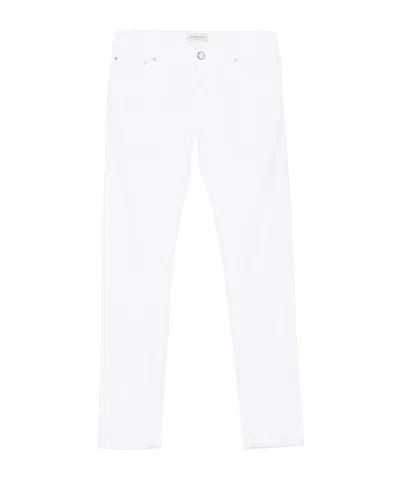 Jacob Cohen White Tailored Fit Jeans With Classic Five-pocket Design