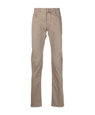 Jacob Cohen Straight-leg Chino Trousers In Nude
