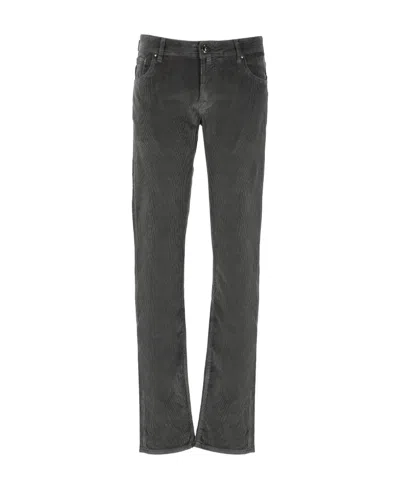 Jacob Cohen Straight-leg Corduroy Trousers In Black