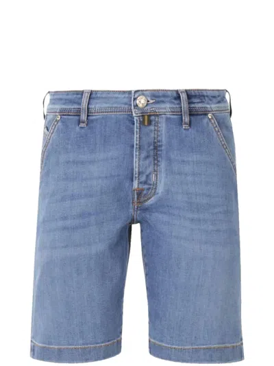Jacob Cohen Straight-leg Denim Shorts In Blau