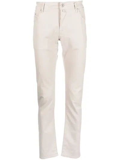 Jacob Cohen Straight-leg Denim Trousers In Nude