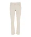 Jacob Cohen Courduroy Straight-leg Trousers In White