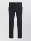 Jacob Cohen Straight Leg Five-pocket Trousers Rivet Accents In Black