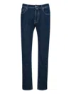 Jacob Cohen Blue Cotton Jeans & Pant