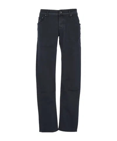 Jacob Cohen Straight Leg Jeans In Black