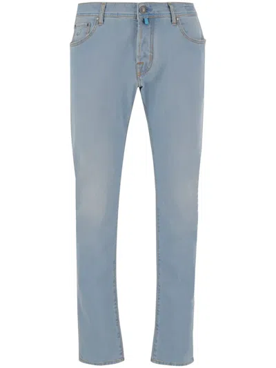 Jacob Cohen Classic Straight-leg Jeans With Distinctive Pocket Design In Blue
