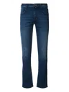 Jacob Cohen Belt Loops Faded Effect Five-pocket Trousers In Blue