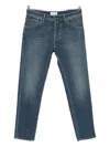 Jacob Cohen Tailored Cropped Denim Trousers In Blue