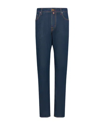 Jacob Cohen Straight Leg Jeans In Blue
