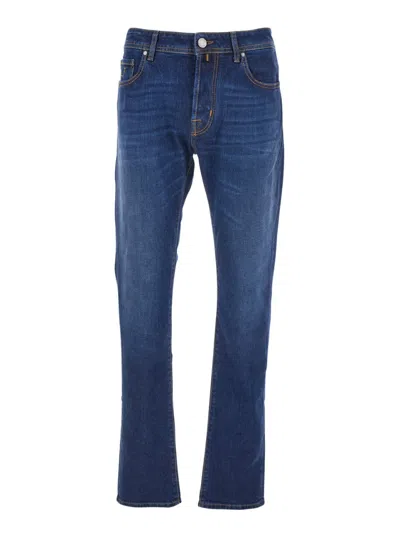 Jacob Cohen Straight-leg Jeans With Mid-rise Waist In Blue