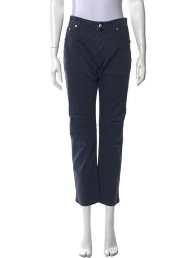 Pre-owned Jacob Cohen Straight Leg Pants In Blue