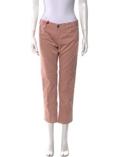 Pre-owned Jacob Cohen Straight Leg Pants In Pink