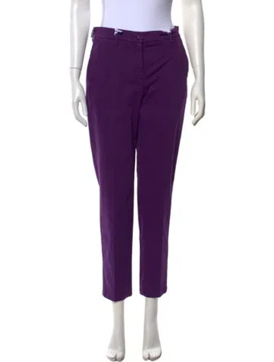 Pre-owned Jacob Cohen Straight Leg Pants In Purple