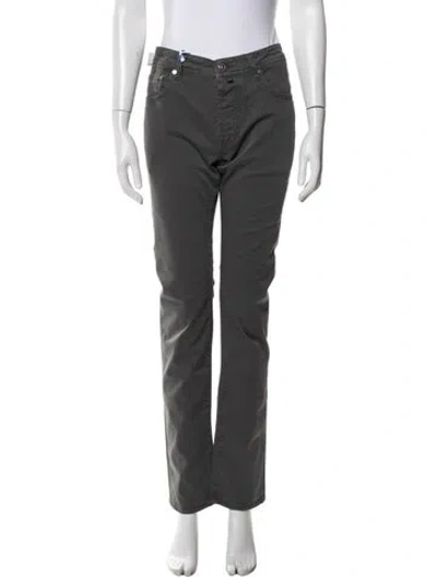 Pre-owned Jacob Cohen Straight Leg Pants W/ Tags In Gray