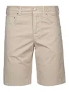 Jacob Cohen Tailored Shorts With Pockets And Belt Loops In Neutrals