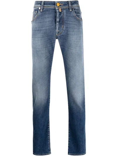 Jacob Cohen Straight-leg Slim Jeans In Blau